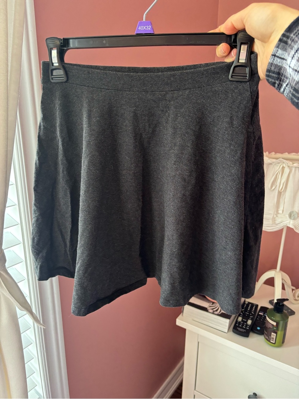 Forever 21 Dark Gray Circle Skirt